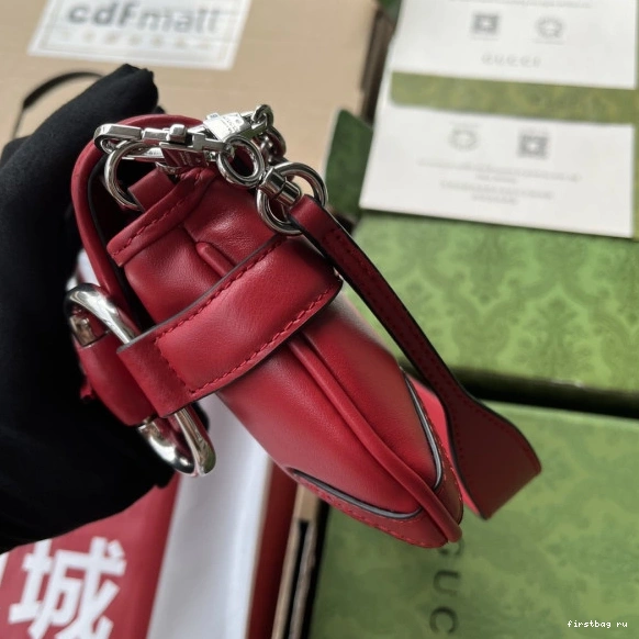 First bag ru SMALL CHAIN GUCCI HORSEBIT SHOULDER BAG 0708